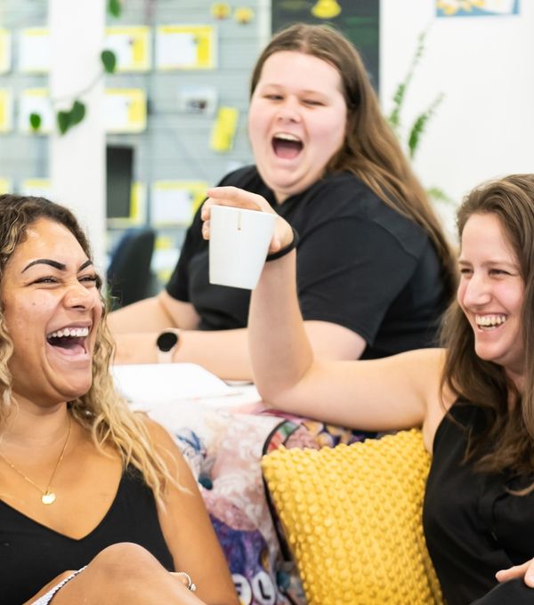 Photo of a group sharing joy